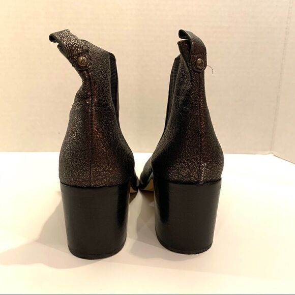 Sam Edelman Chelsea Boot In Metallic Bronze 7.5 - Picture 3 of 6